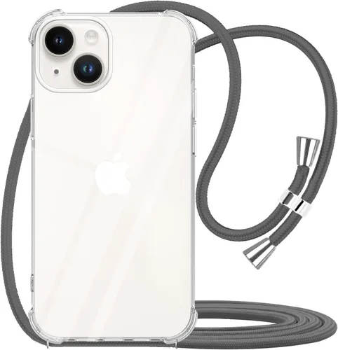 Miniatura 13 de Funda cruzada para iPhone SE 2/3, correa de cordón ajustable transparente para el cuello para mujer para iPhone 7/8, funda de teléfono TPU suave a