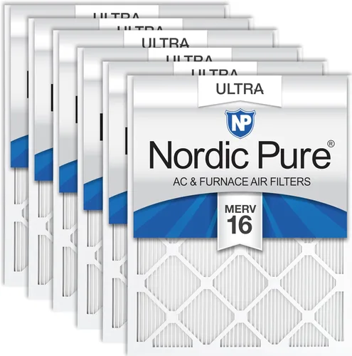 Miniatura 24 de Nordic Pure Filtros de aire para horno MERV 6 de 18 x 25 x 1 pulgadas (tamaño real: 17 1/2 x 24 1/2 x 3/4), color verde poliéster MERV 6, reduce