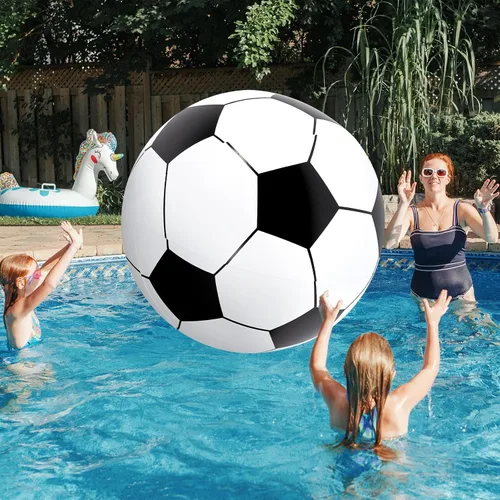 Miniatura 6 de Lewtemi Pelotas deportivas inflables gigantes grandes, pelota de playa, béisbol, fútbol, arco iris, baloncesto, fútbol para deportes, fiestas