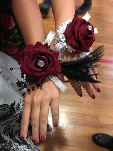 Miniatura 5 de Floral Supply Online - Pulsera brillante Slaplet. Pulseras florales de ramillete a presión para bodas, bailes, bailes o eventos., Plástico, No es