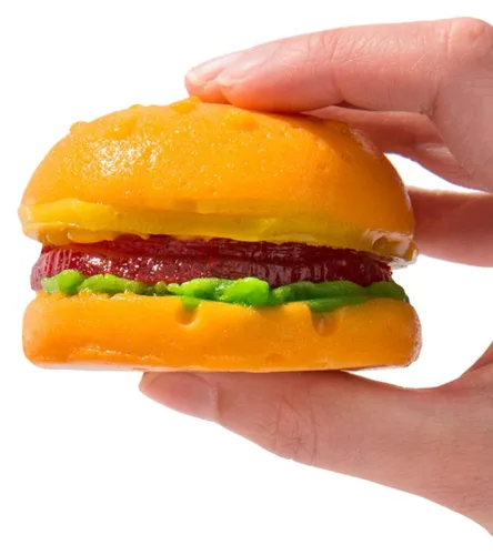 Miniatura 5 de Hamburguesa de goma gigante (7 onzas)