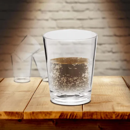 Miniatura 7 de DISCOUNT PROMOS Vasos de chupito de plástico translúcido de 1.5 onzas, juego de 10, paquete a granel, acrílico, ideal para bodas, fiestas
