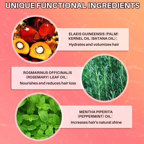 Miniatura 6 de Dr. Sebi - Acondicionador sin enjuague de aceite de Batana para el crecimiento del cabello, aceite de batana natural con spray de menta y romero por