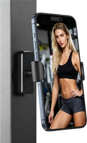 Soporte magnético para teléfono para gimnasio, potente base magnética N52, soporte magnético ajustable multiángulo para teléfono, accesorios de