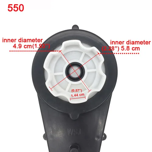 Miniatura 4 de 2 piezas RS550 12000RPM caja de cambios con motor de 12 V CC para montar ruedas alimentadas por automóvil, promoción de motor, motor