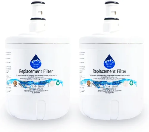 Miniatura 2 de Paquete de 2 filtros de agua de repuesto para refrigerador Whirlpool ED25TEXHW00, compatible con Whirlpool 8171413, 8171414 cartucho de filtro