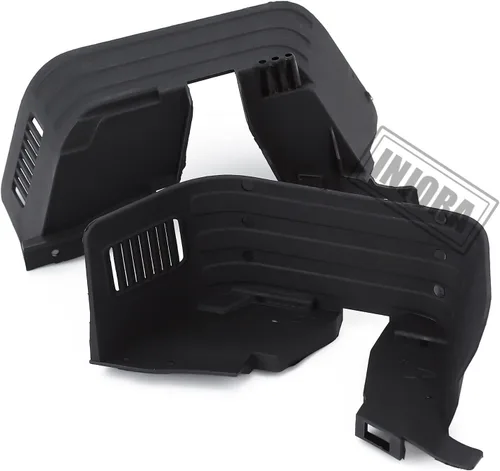 Miniatura 3 de INJORA Guardabarros delantero y trasero para 1/10 RC Crawler Axial SCX10 II 90046 90047 plástico, negro