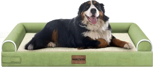 Miniatura 39 de Cama ortopédica lavable para perros medianos y grandes: cama con cojines de apoyo para perros medianos y grandes, cama impermeable de espuma tipo