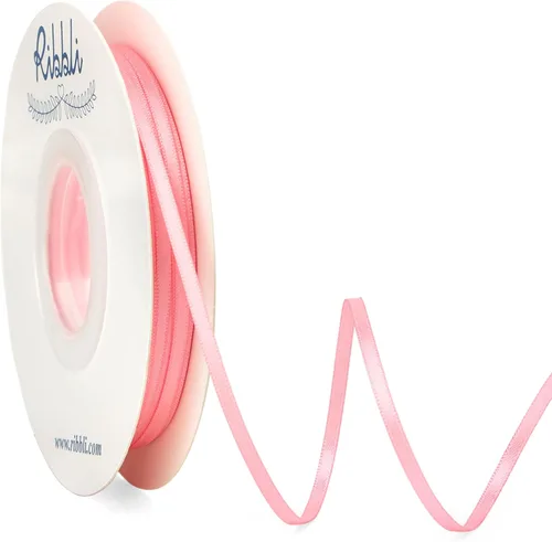 Miniatura 13 de Ribbli - Cinta de satén de doble cara dorada, 1/8 pulgadas x 50 yardas, uso para ramo de lazos, envoltura de regalos, decoración de tarjetas