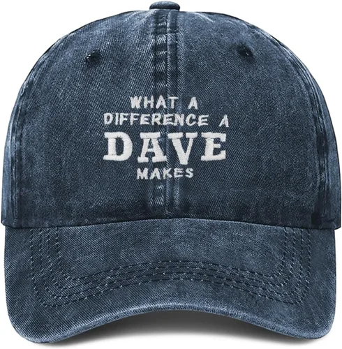 Miniatura 24 de What A Differences A Dave Makes Hat Gorra de béisbol Sombreros para hombres Sombrero ajustable