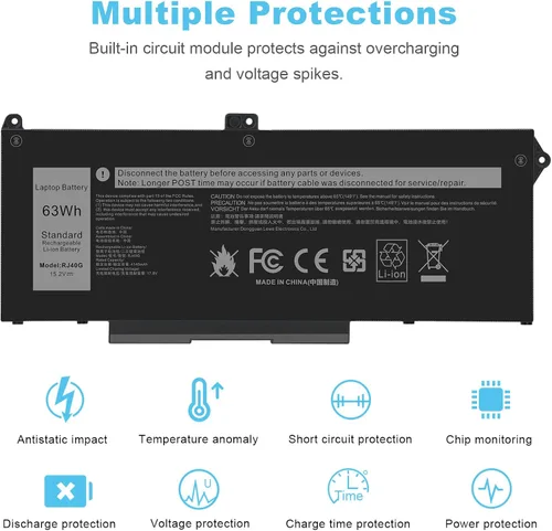 Miniatura 8 de Fancy Buying JPFMR DN33X RDNP5 65N6H - Batería de repuesto para laptop Dell Chromebook 3100 3400 2 en 1 5488 5493 5593 P90F Series Notebook 0JPFMR