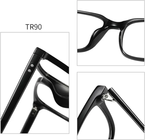 Miniatura 7 de Gafas de lectura fotocromáticas bifocales de transición rectangulares para hombres mujeres UV400 gafas de sol lectores anti-UV antirreflejo