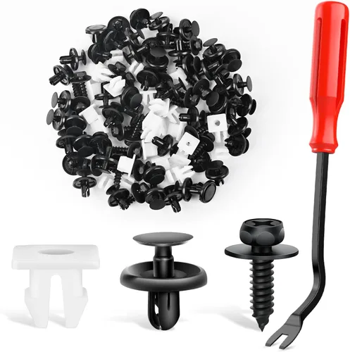 Miniatura 16 de Nilight 120 piezas de clips de retención de automóvil, 0.197 in, 0.236 in, 0.276 in, 0.354 in, 0.394 in, tornillos de expansión de repuesto, clips