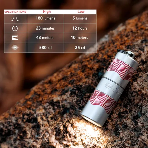 Miniatura 2 de OLIGHT I1R 2 Pro Eos - Linterna de llavero recargable EDC de 180 lúmenes, alimentada por batería recargable integrada con cable USB tipo C, mini luz