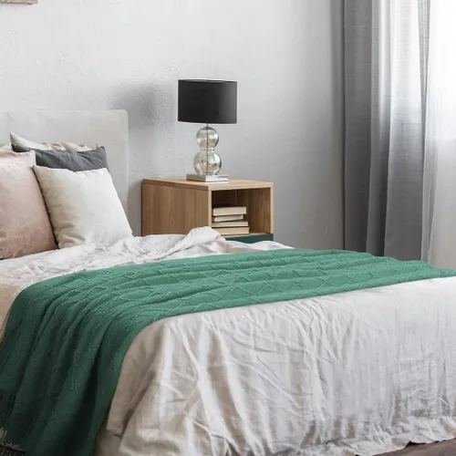 Miniatura 6 de Manta de punto con borla, suave y acogedora manta con flecos para sofá cama, cama, ligera, decorativa, moderna, texturizada para todas