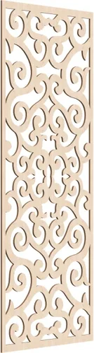 Miniatura 39 de Eveline - Paneles decorativos de pared de madera con calado, 13 3/8 pulgadas de ancho x 34 3/8 pulgadas de alto x 3/8 de alto, roble rojo rojo