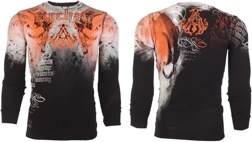 Miniatura 2 de Archaic by Affliction Men's Long Sleeve Thermal Shirt Night Watcher