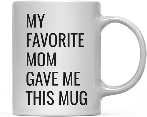 Miniatura 53 de Andaz Press Taza de café divertida de 11 onzas, regalo de broma, My Favorite Aunt Gave Me This Cup, 1 paquete, sobrino sobrino, cumpleaños, Navidad