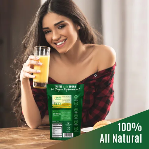 Miniatura 6 de Health Garden Edulcorante de eritritol, sin OMG, sin gluten, sustituto de azúcar, apto para dieta cetogénica, sabe a azúcar (4.75 libras)