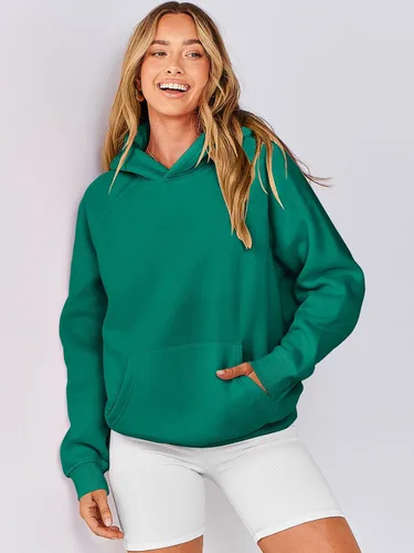 Miniatura 72 de ANRABESS - Sudaderas con capucha para mujer, sobre talla, de vellón de manga larga, modelo de 2024, para otoño