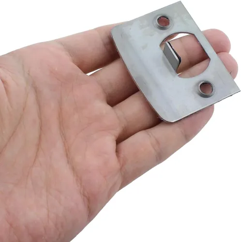 Miniatura 4 de RLECS Niversal - Placa de golpeo de puerta de acero inoxidable 201 de 2.24 pulgadas con tornillos