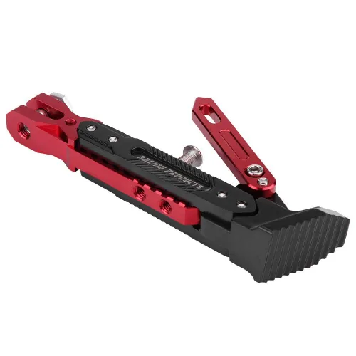 Miniatura 8 de KIMISS Soporte lateral de pie ajustable para NMAX, para NMAX 155 2015-2016 y NMAX 125, soporte de estacionamiento rojo
