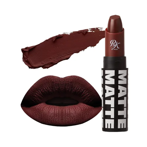 Miniatura 21 de Labial de Ruby Kisses, acabado mate, larga duración, altamente pigmentado, de aplicación suave, maquillaje de labios de cobertura total