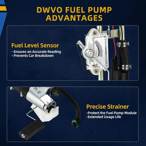 Miniatura 4 de DWVO Bomba de combustible compatible con Jeep Wrangler 1991 1992 1993 1994 1995 2.5L 4.0L (con tanque de 20 galones)