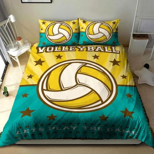 Miniatura 13 de Juego de ropa de cama de voleibol, edredón de microfibra para deportes, voleibol, tamaño King, Queen, individual, decoración para el hogar