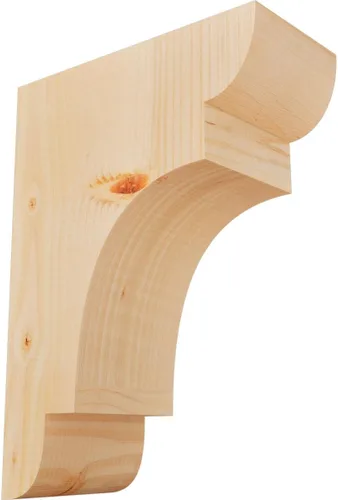 Miniatura 13 de Ekena Millwork COR04X12X12NEB00RWR 4 pulgadas de ancho x 12 pulgadas de profundidad x 12 pulgadas de alto New Brighton Rough Sawn Corbel, cedro rojo