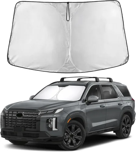 Miniatura 27 de EcoNour Parasol para parabrisas compatible con Hyundai Tucson 2016-2019 2020 2021, visera solar para parabrisas delantero y ventana, bloqueador
