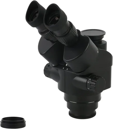 Miniatura 4 de Kit de accesorios para microscopio 3.5X 7X 45X 90X cabeza de microscopio trinocular simulfocal, zoom continuo 0.5X 2X Microscopio diapositivas