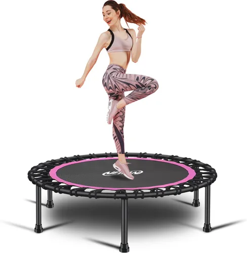 Newan Mini trampolín silencioso de 40 a 48 pulgadas, trampolín de fitness, bungee rebote, entrenamiento cardiovascular, entrenamiento para adultos,