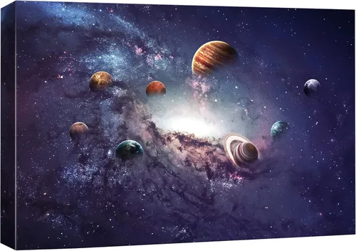 Miniatura 50 de SIGNFORD Lienzo decorativo para pared de sala de estar, dormitorio, hogar, obras de arte, bosque abstracto, listo para colgar, 16 x 24 pulgadas