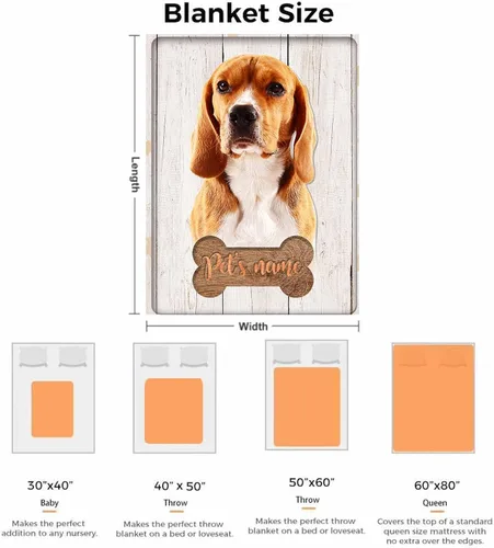 Miniatura 7 de Mantas de memoria personalizadas con fotos, mantas conmemorativas personalizadas para la pérdida de mascotas, regalo de duelo para los amantes