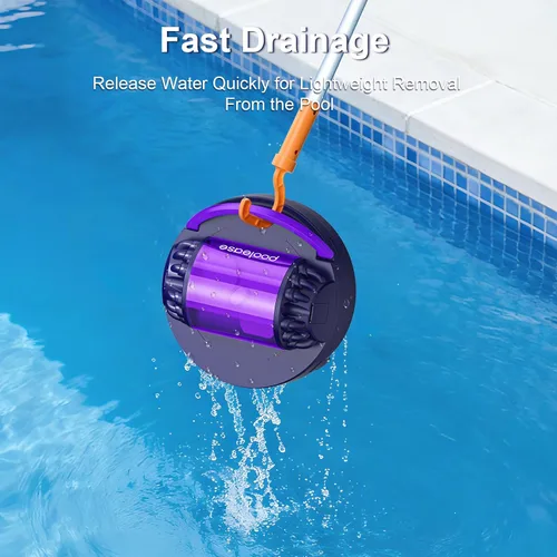 Miniatura 7 de Aspiradora robótica X1 para piscina sobre el suelo, limpiador automático inalámbrico de piscina con motor dual de 45 W, ideal para piscina plana