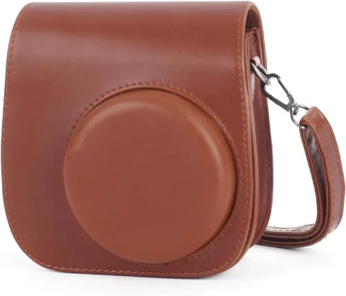 Miniatura 17 de Phetium Instant Mini 12 - Funda protectora para cámara compatible con Instax Mini 12 11, bolsa de piel sintética con bolsillo y correa de hombro