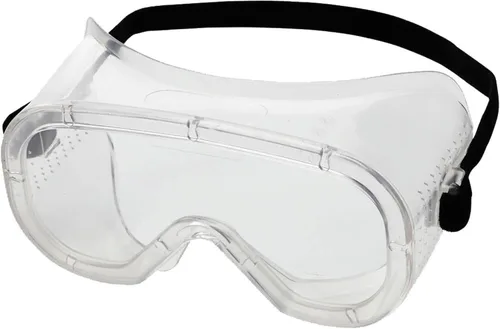 Sellstrom Flexible, Soft, Direct Vent, Protective Safety Goggle, Clear Body, Clear Lens, Black Adjustable Strap, S81010