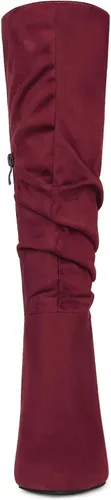 Miniatura 2 de Allegra K Botas altas hasta la rodilla con tacón grueso y puntiagudas para mujer