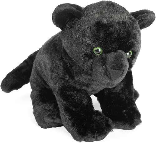 Wild Republic Jaguar Black, Cuddlekins, animal de peluche, 12 pulgadas, regalo para niños, juguete de peluche, botellas de agua recicladas