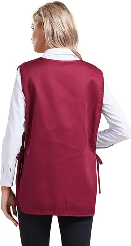 Miniatura 3 de Nanxson Delantal de zapatero unisex con 2 bolsillos profundos, paquete de 2 Smock con lazos laterales para el trabajo de la cocina CF3137