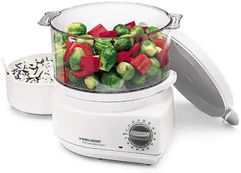 Black and Decker HS800 Práctico vaporizador de alimentos y olla arrocera