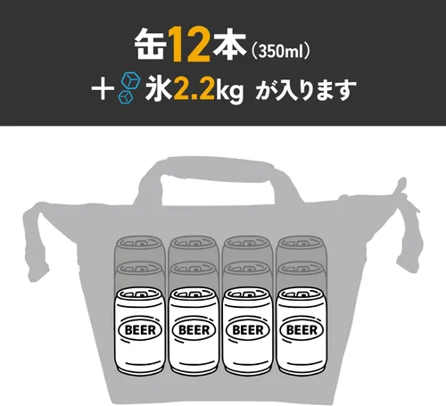 Miniatura 5 de Bolsa de enfriador AO Coolers Expedition de lona con lados blandos, a prueba de fugas, aislada, ligera Negro