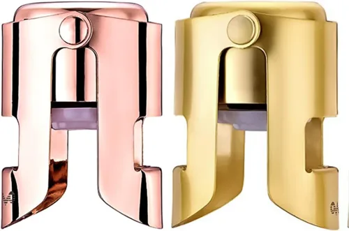 Miniatura 10 de OWO Tapones para botellas de champán de acero inoxidable, corcho de champán reutilizable y tapón ahorrador, Prosecco a prueba de fugas y tapón