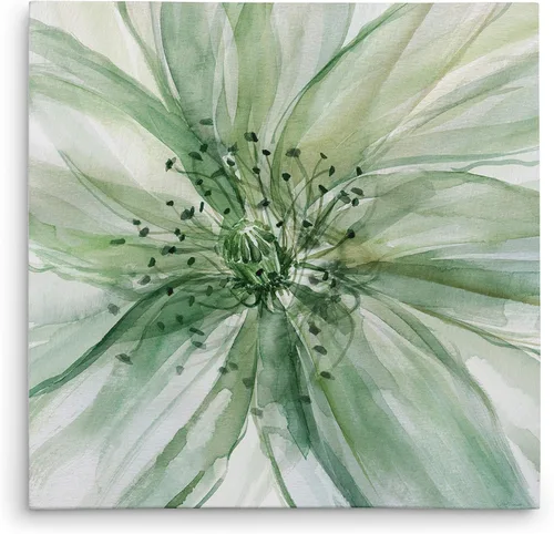Miniatura 30 de Wexford Home Azul Blanco Lienzo decorativo para pared, envuelto en galería, 10 x 10 pulgadas, azul blanco i