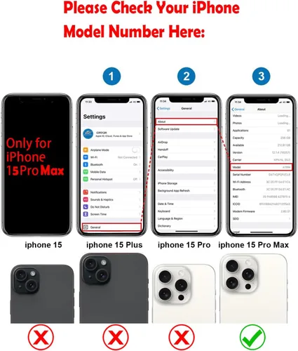 Miniatura 2 de Reemplazo de cristal trasero para iPhone 15Pro Max con herramientas Repir Big Hole OEM Rear Cover Glass Pre-Installed Internal Parts Easier