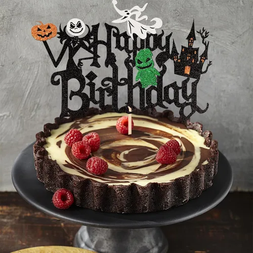 Miniatura 7 de 1 paquete de decoración de pastel de Halloween con purpurina para Halloween, fantasma, calabaza, pastel para casa encantada, bruja, calabaza, 7