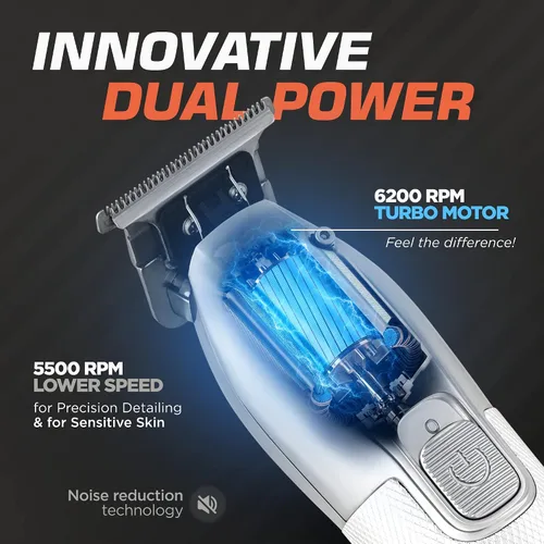 Miniatura 4 de Fagaci Juego de cortapelos profesional para hombres y plumero de cuello, cortapelos de peluquería para corte de cabello, juego de cortadoras de pelo