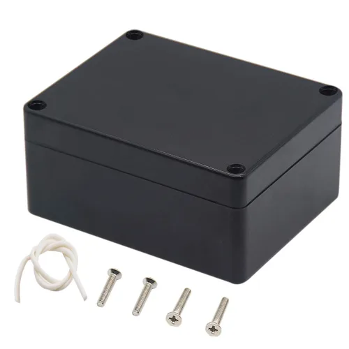 Miniatura 18 de Caja de conexiones, Caja de proyectos Zulkit IP65 impermeable para exterior cajas de plástico ABS Cajas eléctricas electrónicas negras 10.4 x 7.2 x