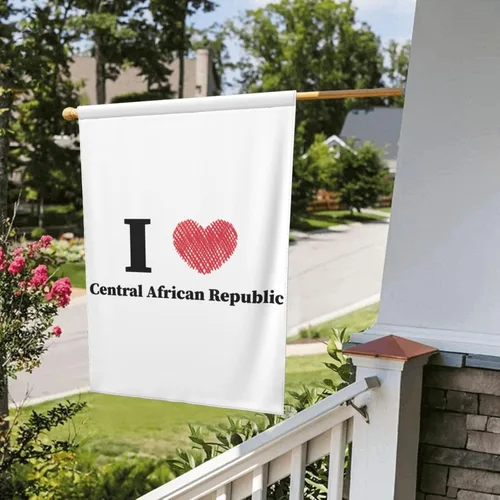 Miniatura 8 de I Love Central African Republic Garden Flag 12.5"x18" Inch Double Sided Garden Flags Home Lawn Outdoor Decor Flags Party Banner Welcome Flag